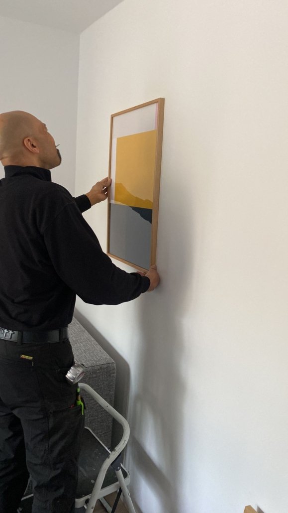 Handyman kunst Verhuizen, ophnagen van kunst en schilderijen